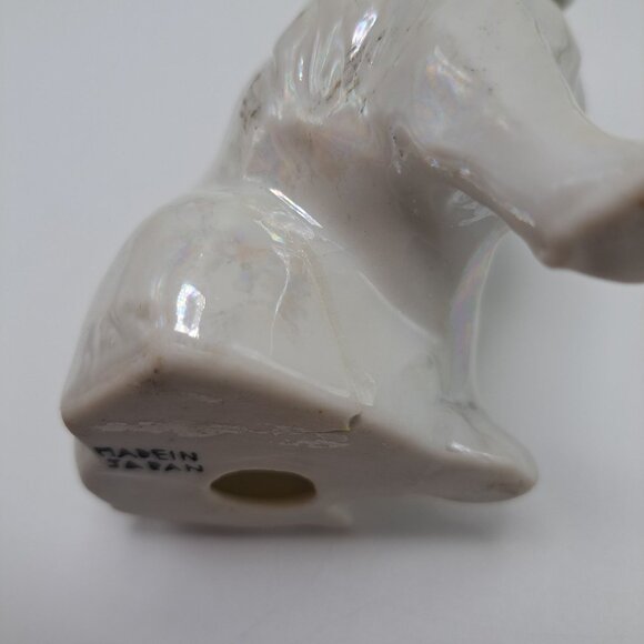 Lusterware Ceramic Dog Figurine Cocker Spaniel White Collectible Vintage - Picture 6 of 16